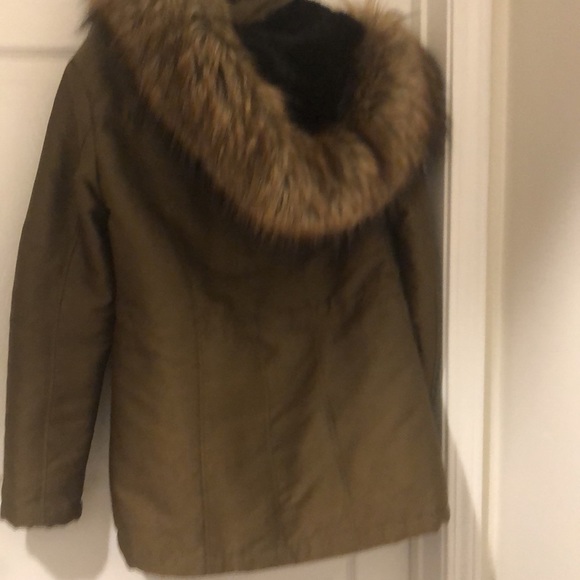 Miss Selfridge Green lined coat. Worn once!! - Picture 3 of 3